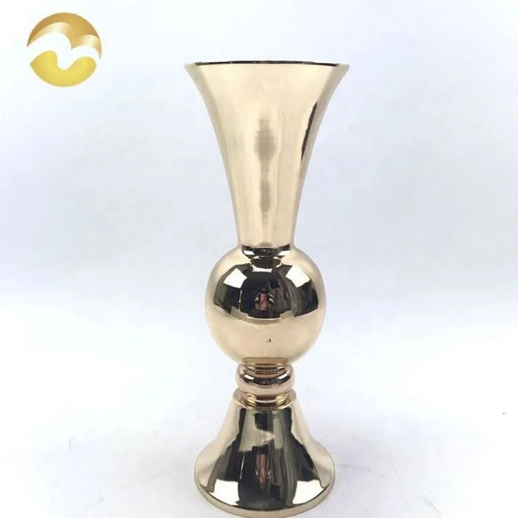
Classic style glod oem gold vases for wedding centerpieces 