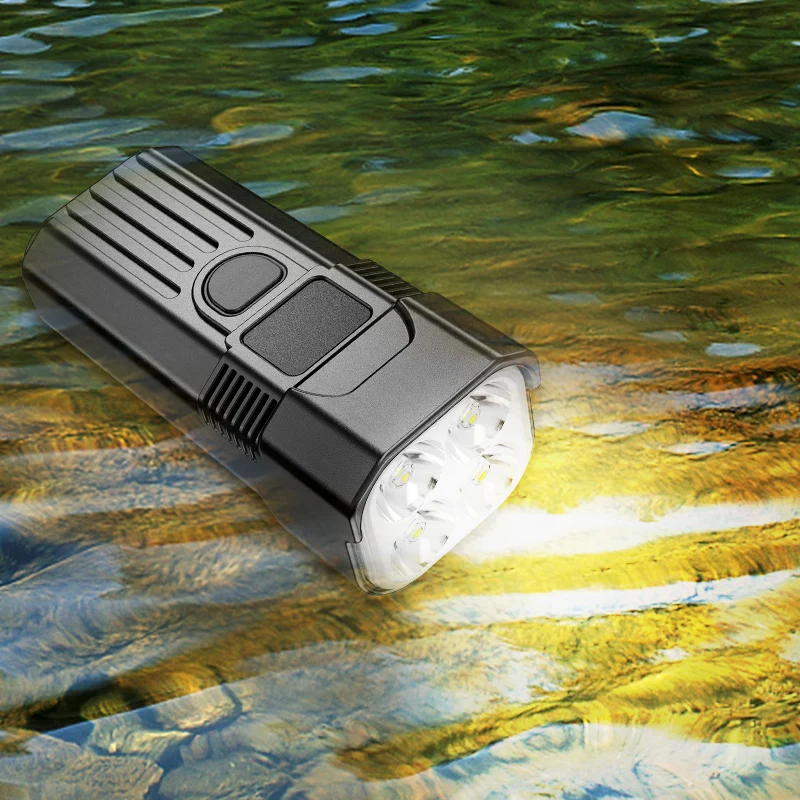 Custom Logo Super Bright Flashlight Rechargeable Bicycle Light Dimmable LED Bike Light