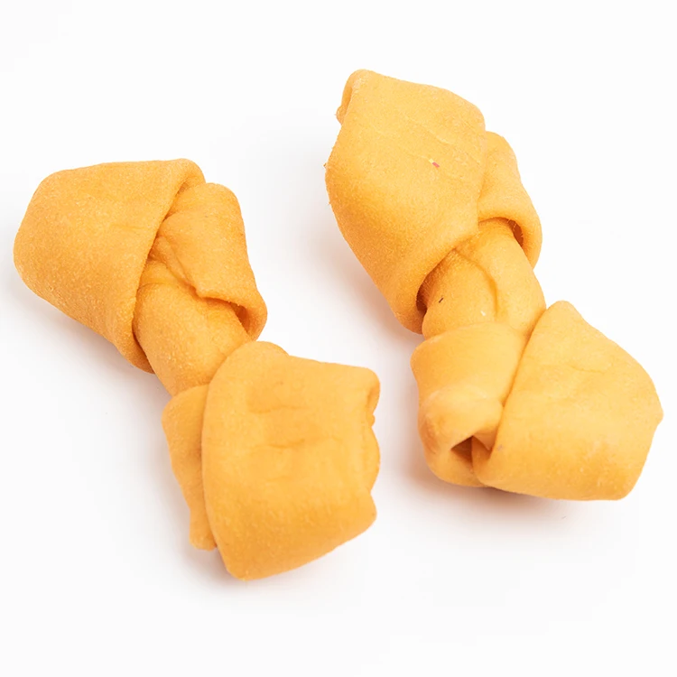 Dog Chews Teeth Training Dog Dental Chew Rawhide Knotted Wholesale