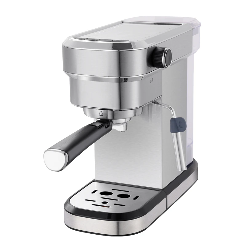 High quality Stainless steel home Use Coffee Maker Good Quality Latte Espresso machine with Pressure Meter OEM