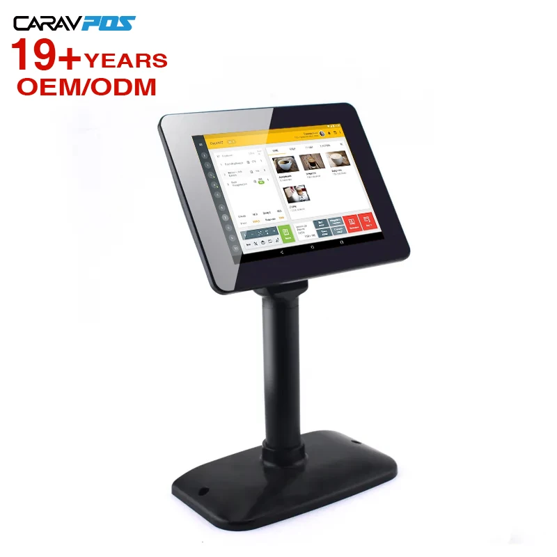 Мульти-функциональный красочный цифровой 8 дюймов монитор USB POS цена полюс клиентский дисплей