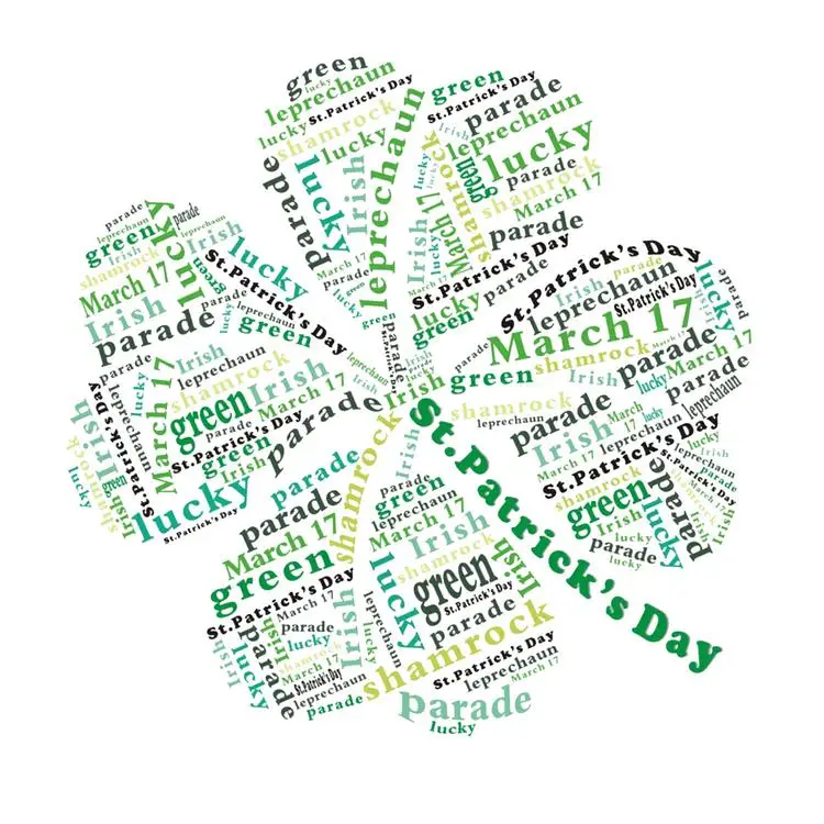 
St Patricks Day Wall Stickers Living room window fridge magnet Shamrock Clover Window Clings Decal 