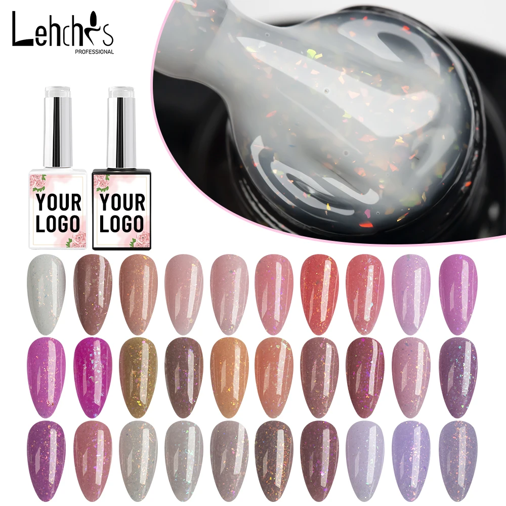 Lehchis Rubber Base Coat Gel Polish Create Your Own Brand Hema Free Glitter Reflective Gel Polish Very Good Nail Gel Polish