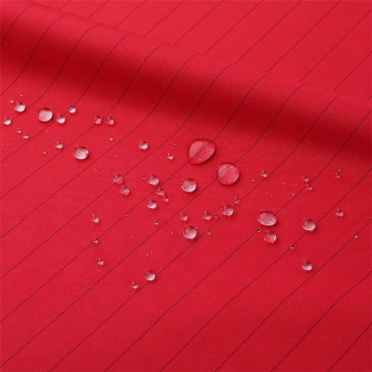 75D*150D Anti-static Microfiber Twill Peach Skin Fabric Work-wear Conductive ESD Fabric for Electronic Factory