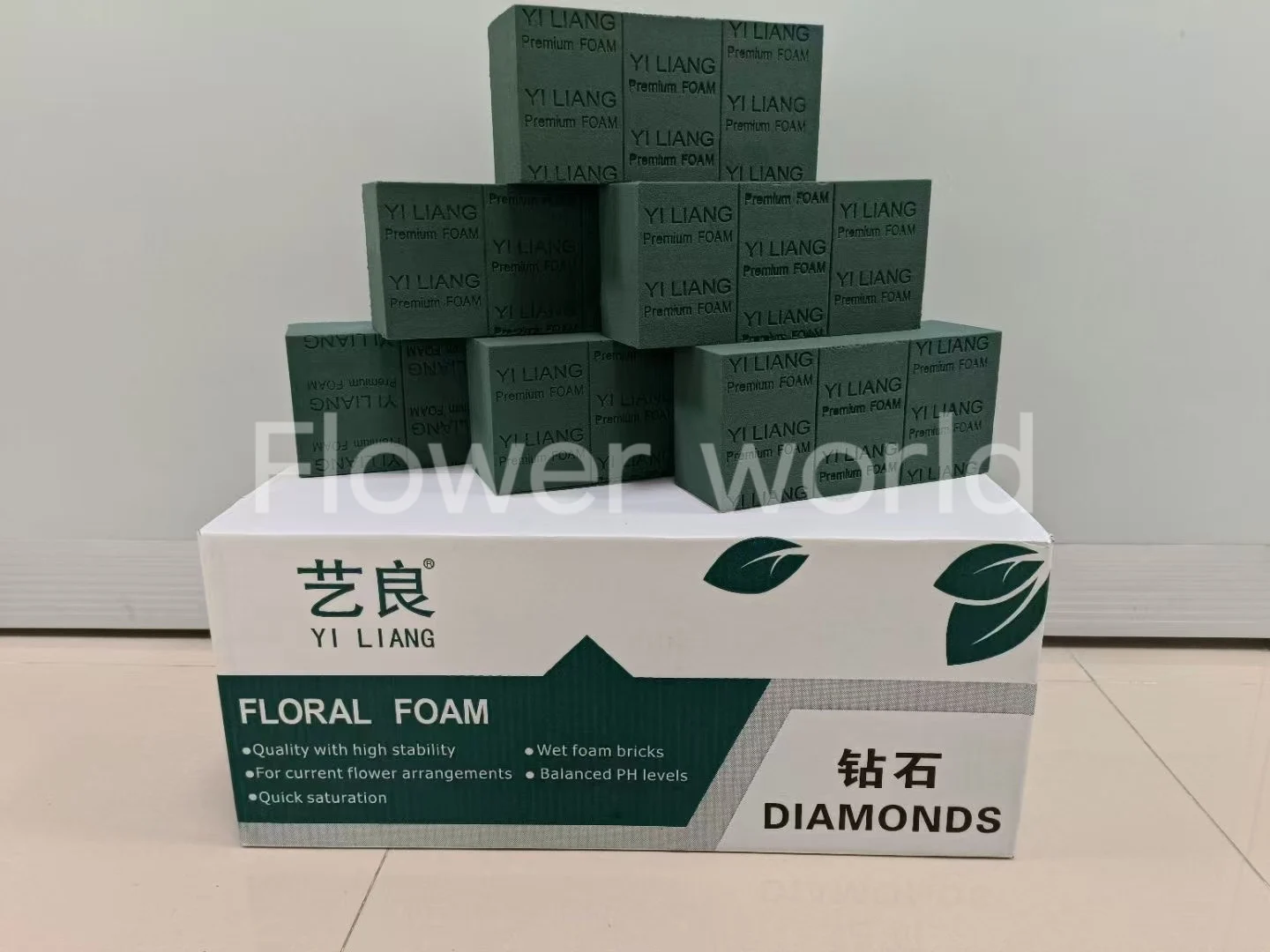 High quality raw material for fresh flower green floral foam flower mud high density flower arrangement mud floral foam