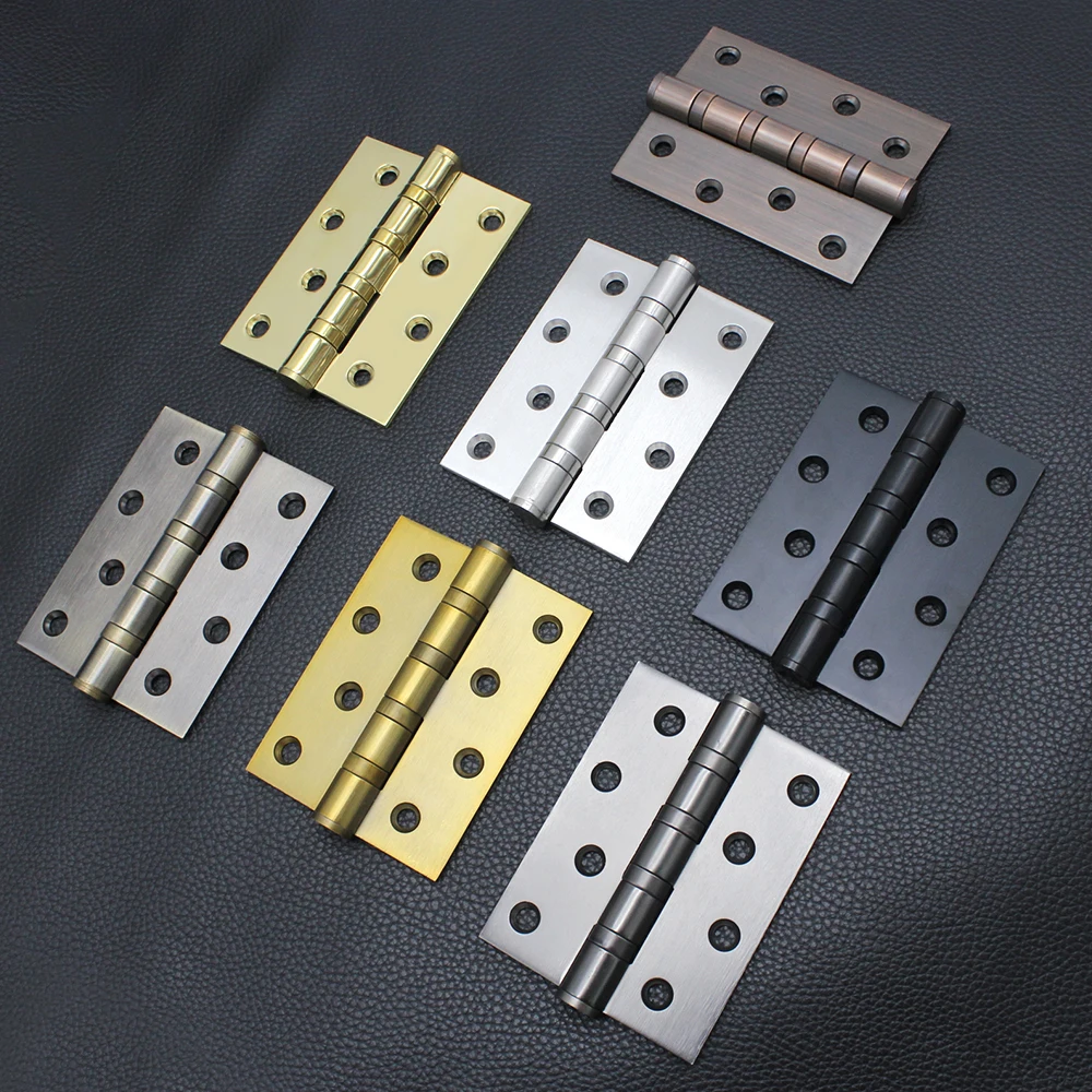 Stainless Steel Flat Hinge Bedroom Wooden Door Bathroom Hinge Silent Bearing 3.0mm Flat Hinge Folding
