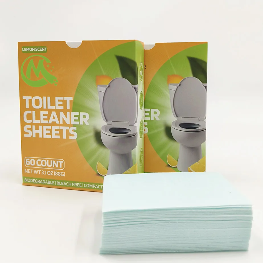 Toilet Freshener Strips - Gentle Components & Plastic-Free Package | Easy to Use Cleaner Strips for Sustainable Households