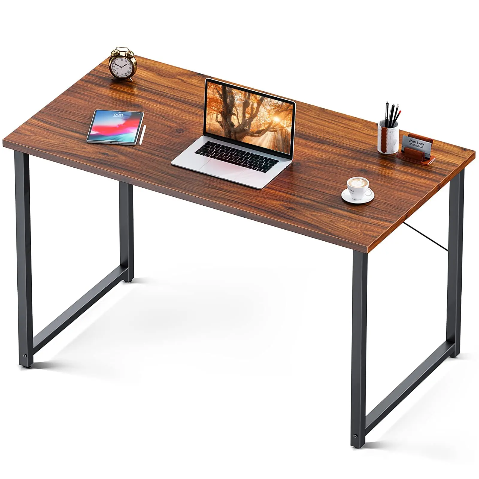 hot Selling Cheap Wooden Computer Desk With Metal Leg Simple Home Office Table