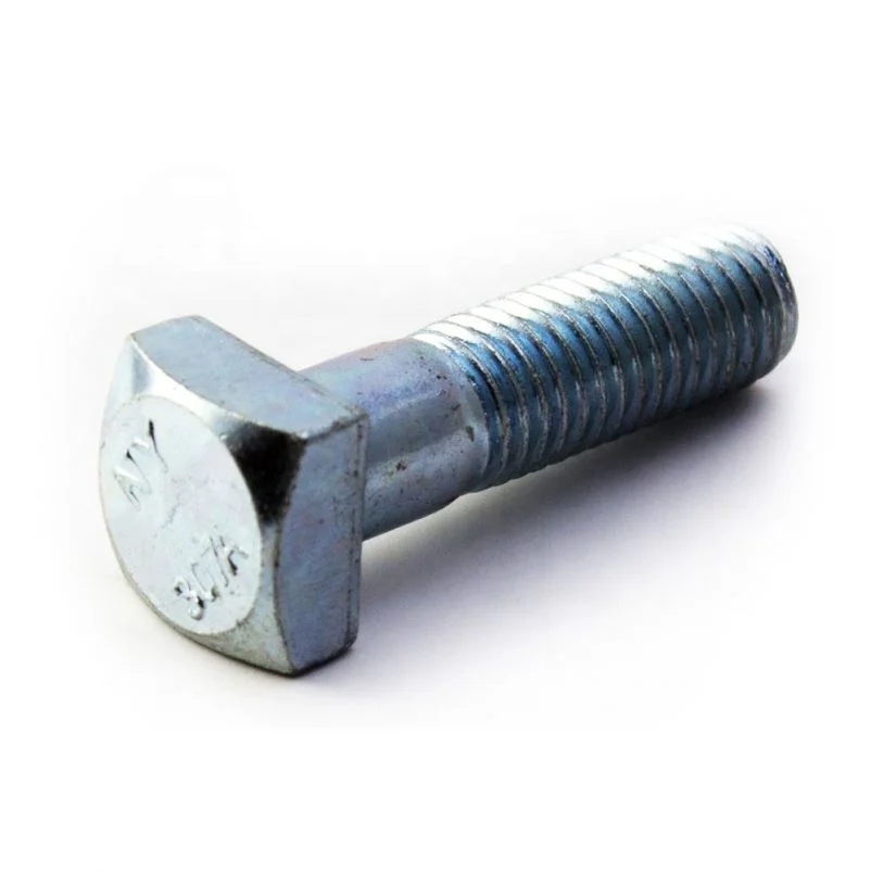 
Plain Finish Coarse Thread Square Head Machine Bolt 
