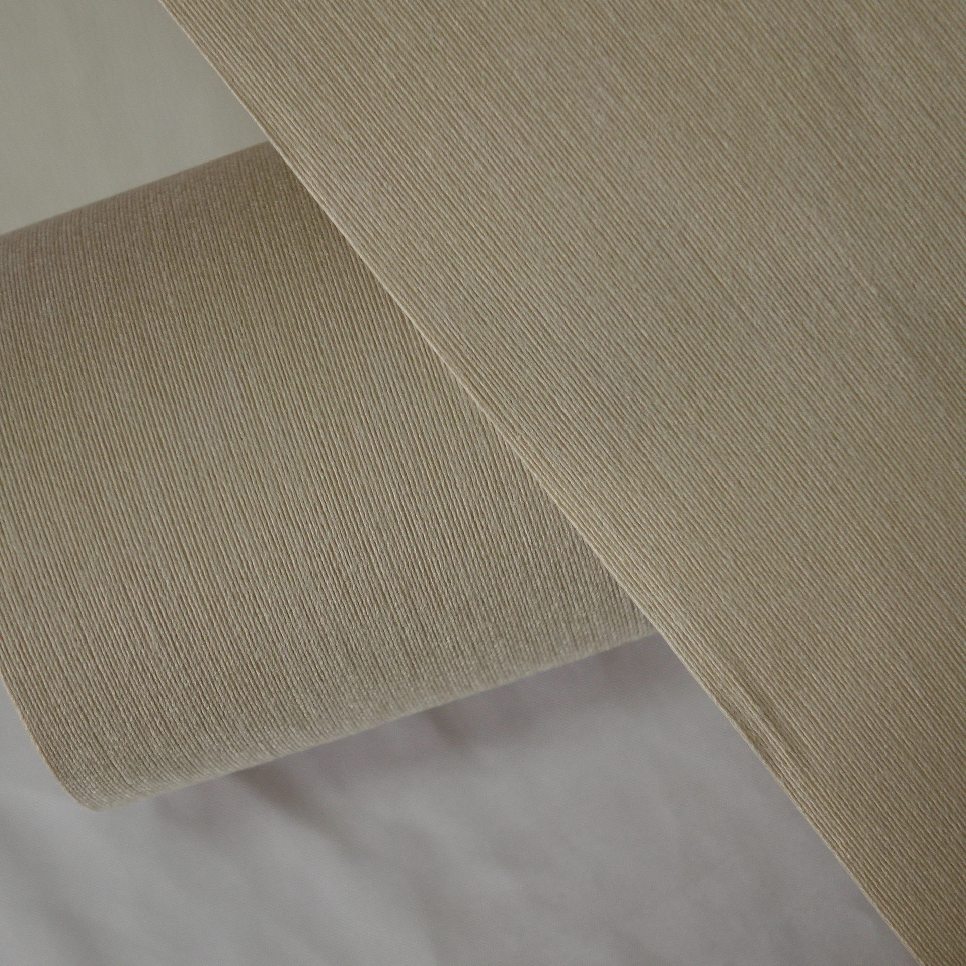 Zhenling home decor luxury cream color cotton wallpaper for wall