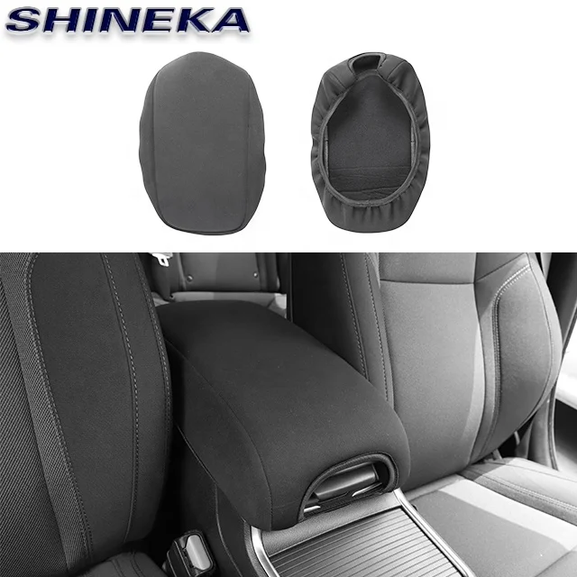 Black Car Interior Accessories Center Control Armrest Box Cover Trim for Dodge Charger 2015+