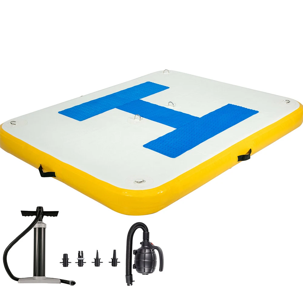 OEM ODM Drop Stitch PVC Swim Deck Inflatable Floating Platform Dock Inflate Dock