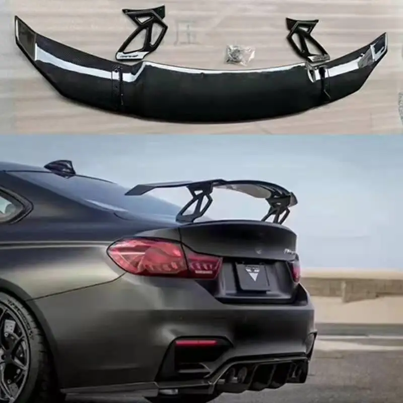 GT Carbon Black Tail Wing Racing Sedan Common Universally Wings Car Accessories Car Tail Exterior Trim 140CM ABS Spoilers Wing