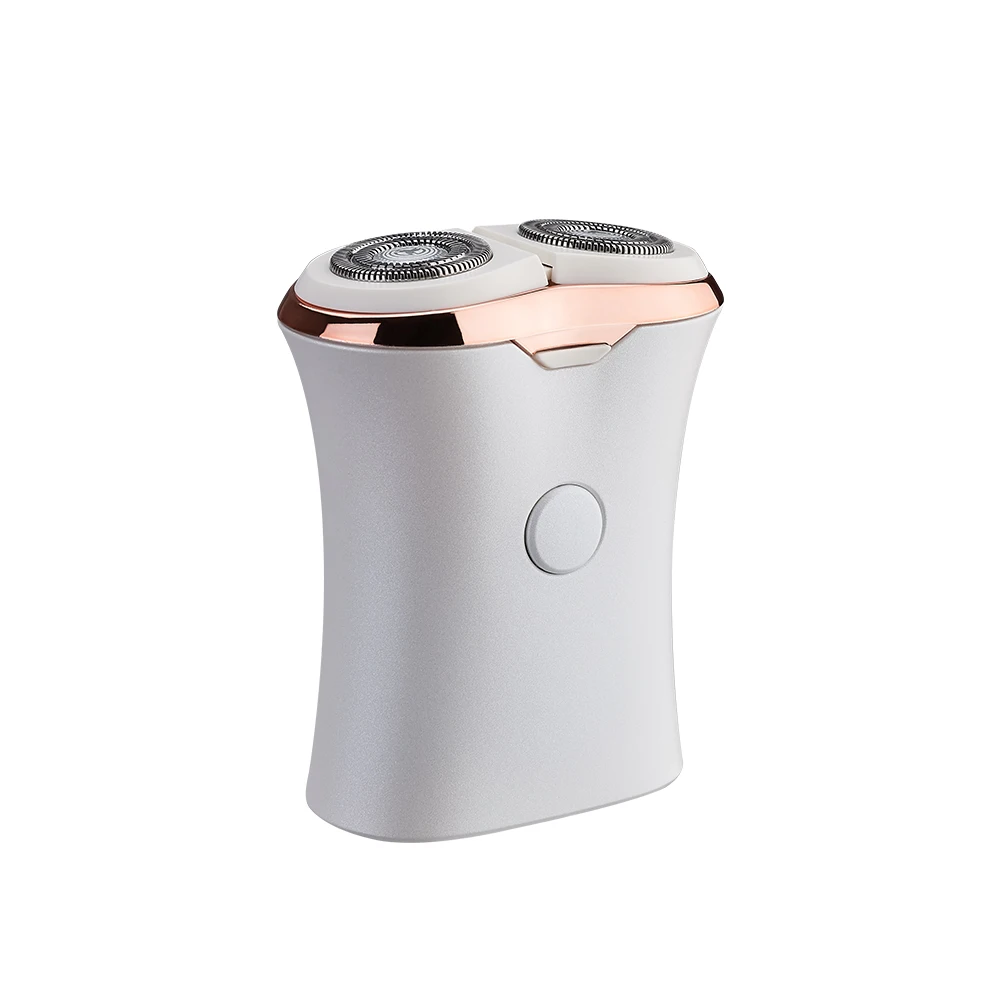 
Portable IPX7 Waterproof white color Mini Rechargeable Electronic Razor Shaver For Men 