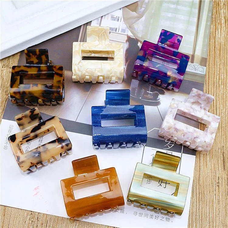 
2021 мини корейские заколки для волос для девочек, захватывающие ацетатные Пластиковые акриловые заколки для волос 