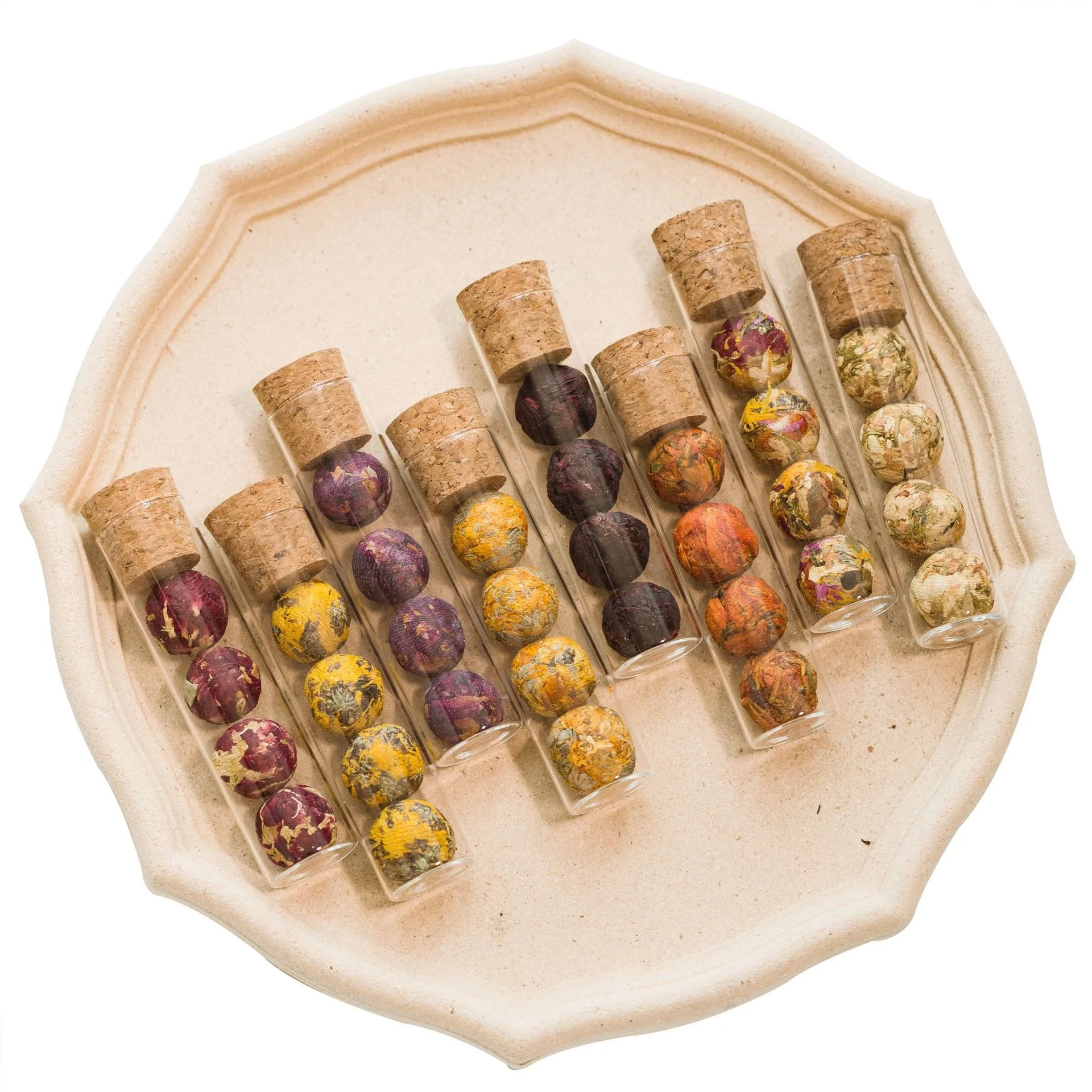 Wholesale Beautiful Handmade Private Label Blooming Flower Dried Detox Thailand Hibiscus Flower Ball 46 Flavors