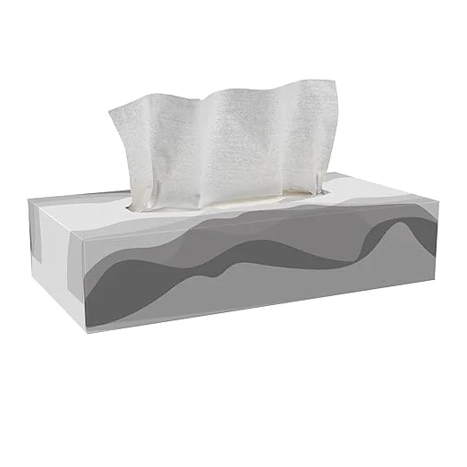Virgin Wood Pulp Facial Tissue Box Soft 2-3 PLY Absorbent Bamboo and Recycled Pulp for Home Use