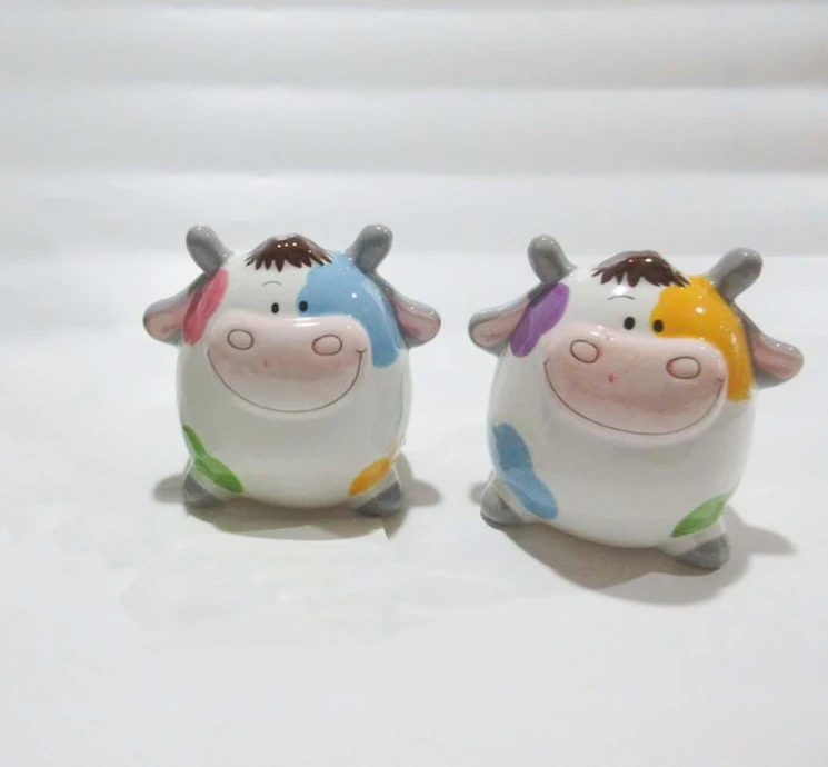 High quality Ceramic handmade crafts porcelain piggy bank for Children
