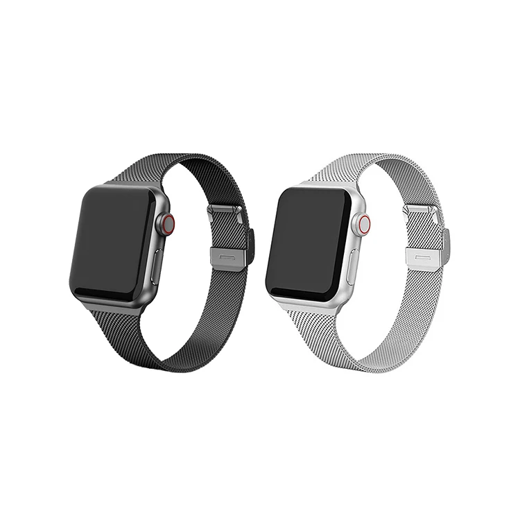 Ремешок сменный Магнитный из нержавеющей стали для Apple Watch Band 38 мм 40 мм 41 мм 42 мм 44 мм 45 мм