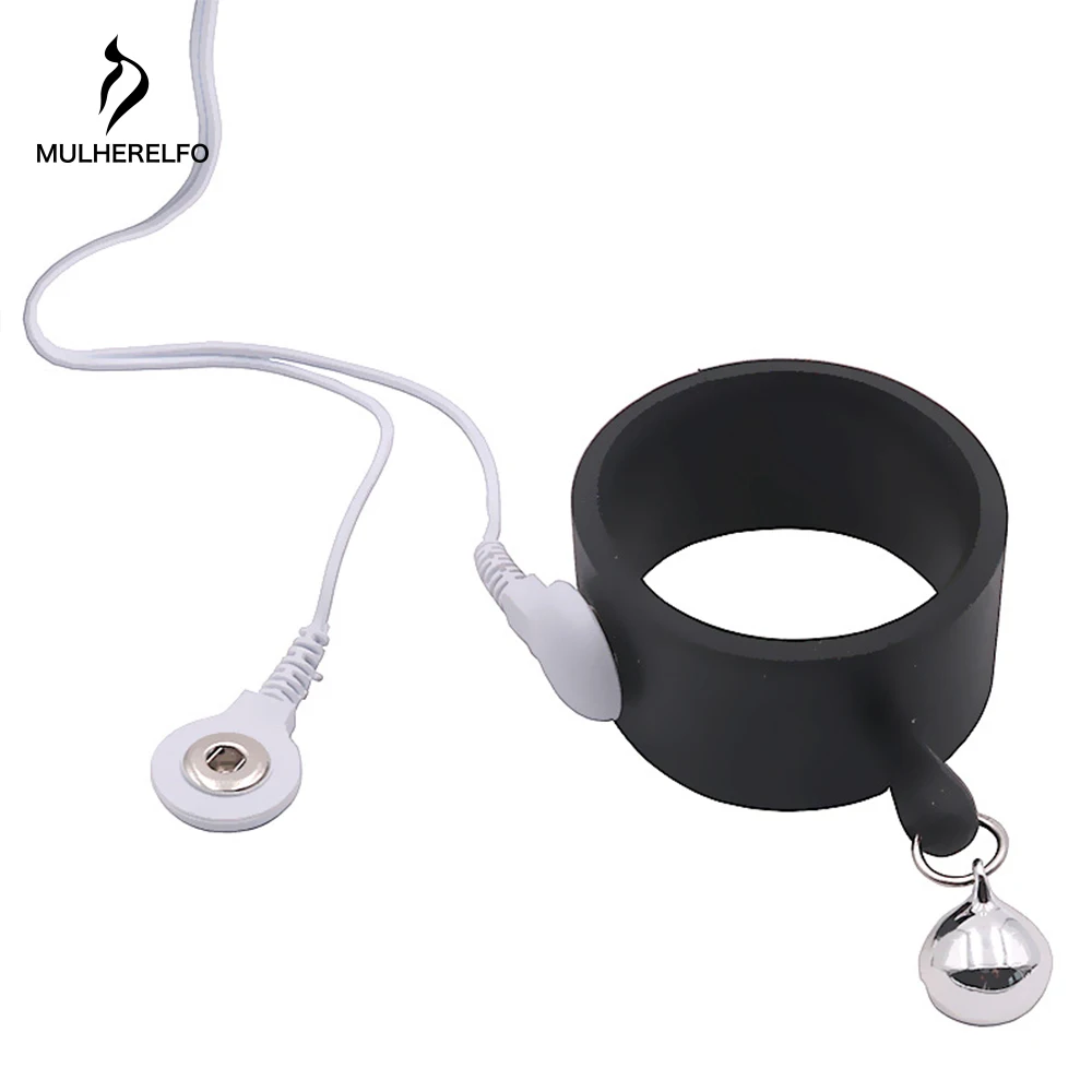 Кольцо для пениса MULHERELFO с электрошоком, Электрический уретральный катетер, медицинские тематические кольца, игрушки