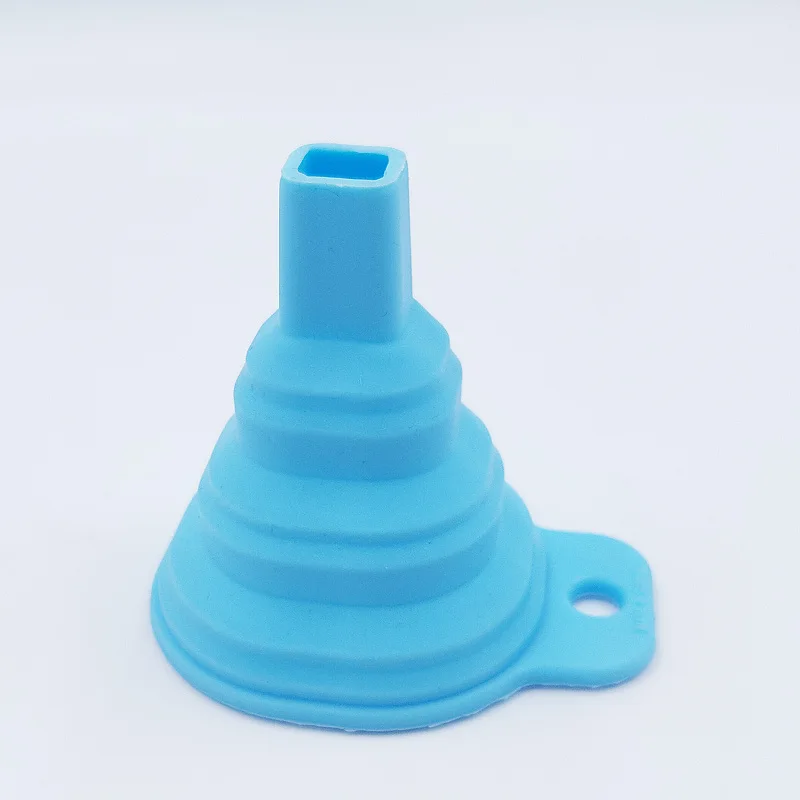 
OEM/ODM Kitchen Accessories food grade large folding silicone collapsible funnel for Liquid/Powder Transfer 