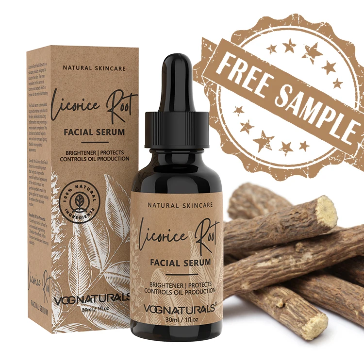 Private Label OEM Skin Brightening Dark Spot Removal Whitening Licorice Root Face Serum