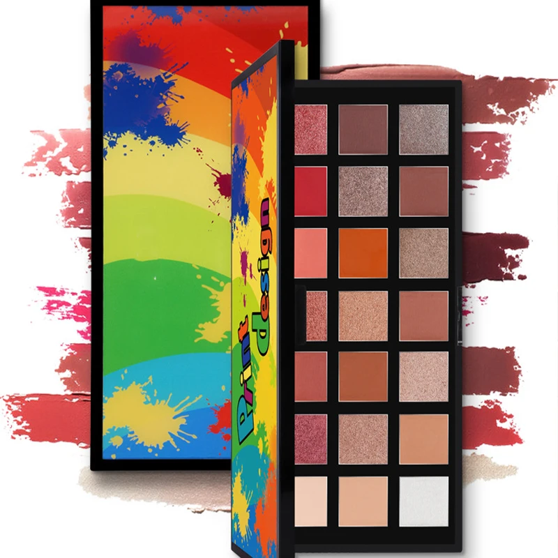 cheap Custom Cosmetic High Quality Palette Eyeshadow Makeup Palette 21 Color glitter Eye shadow palette private label