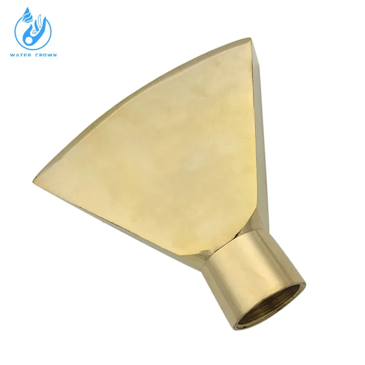 Water Crown Stainless Steel Brass Fan Nozzle Durable Pool Fountain Accessory for Swimming Pools and Fountains Garden Decoration