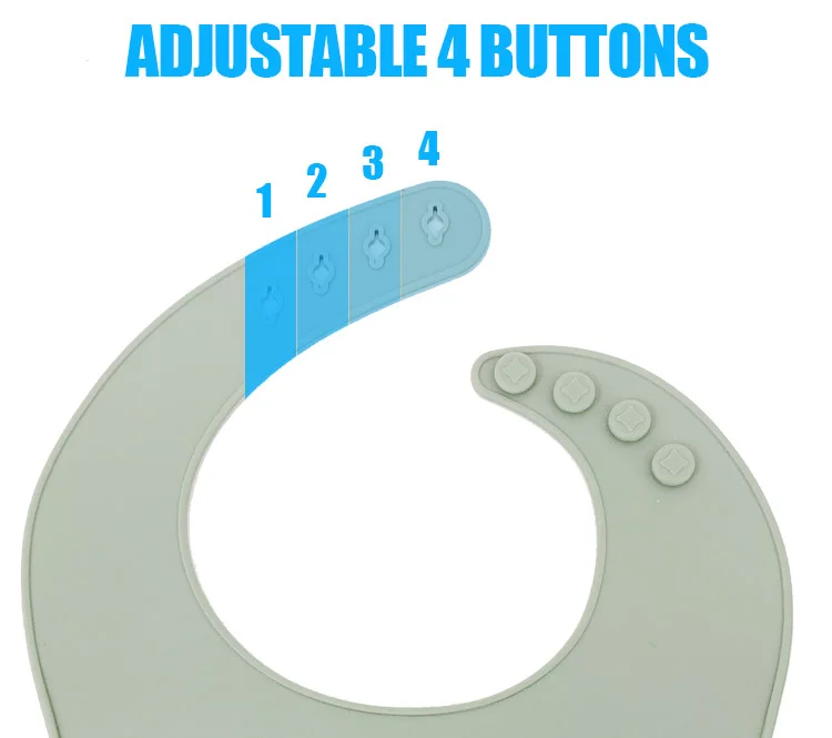 Manufacturer Wholesale Waterproof Custom Printed Logo Cartoon Silicone Baby Bib