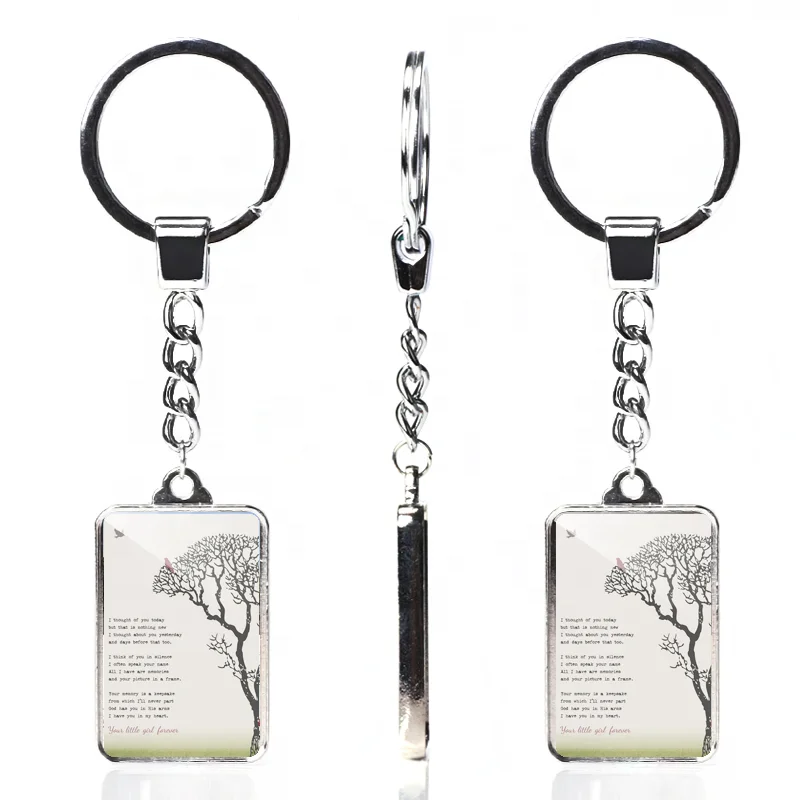 Брелок для ключей, горячая Распродажа, английская цитата, прямоугольный двусторонний брелок с рисунком