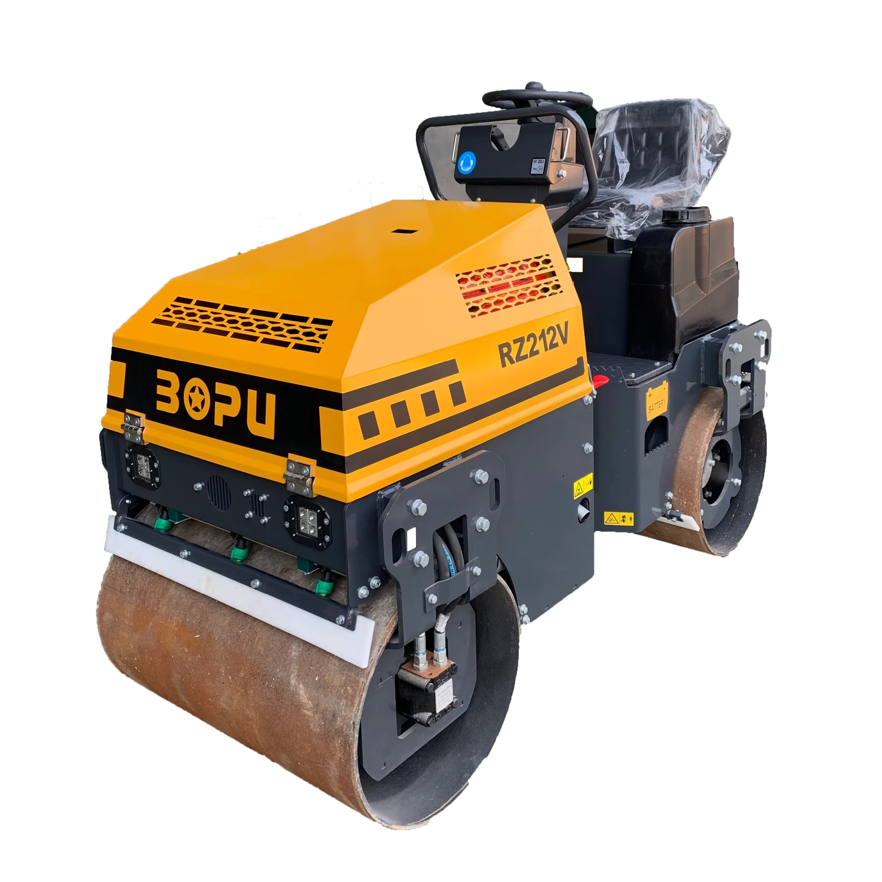 20KN Ride-On Double Drum Wheel Hydraulic Drive Type Asphalt Concrete Vibrator Compactor Drivable Small Road Roller Machine