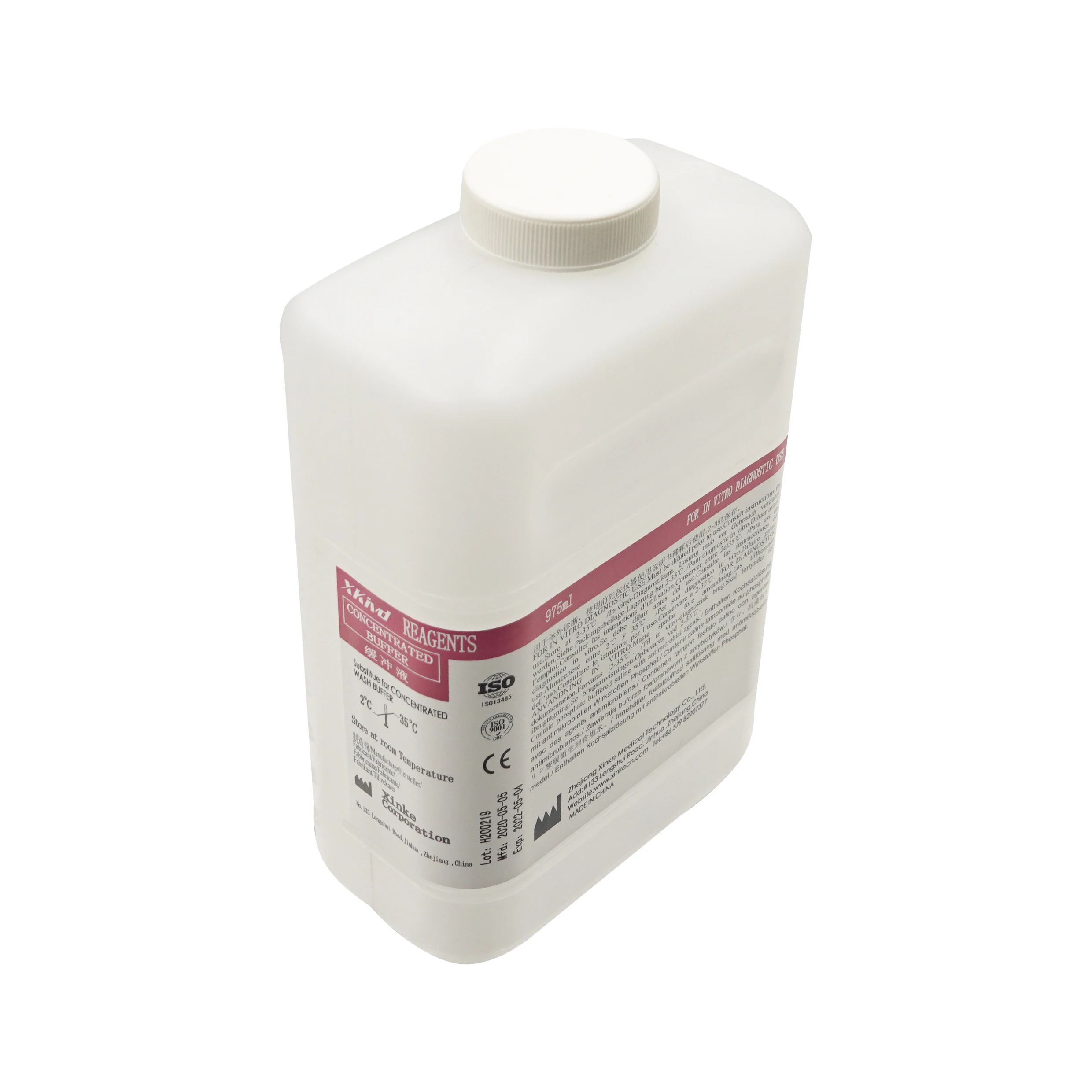 CLIA Concentrated Wash Buffer for Abbott Architect i1000 i2000 i8200 975ml Reagent