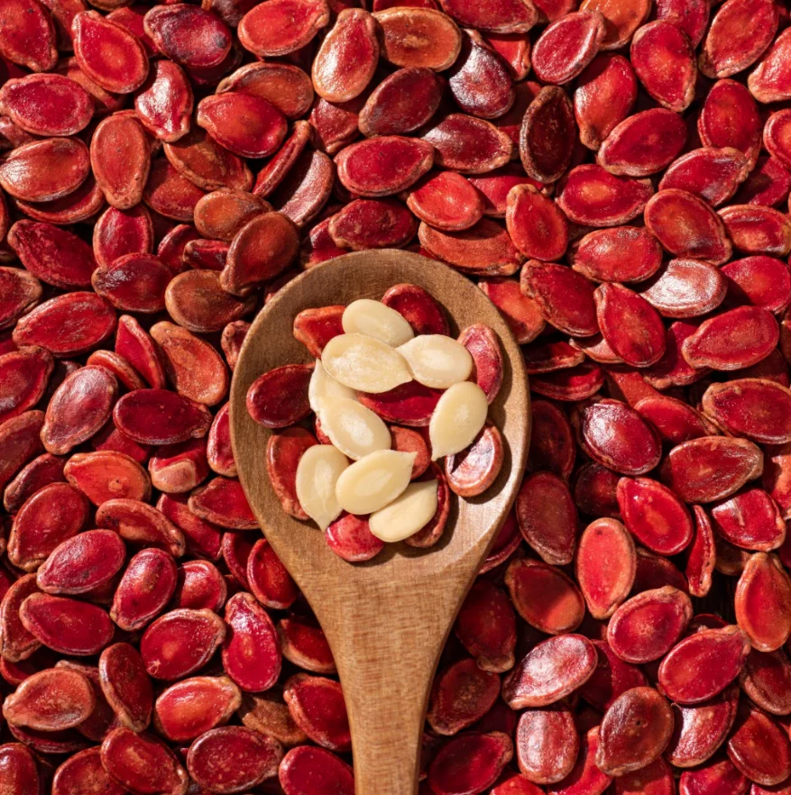 America Exporters Freshed Dried Nuts Kernels Dates 100% Natural Roast Organic Red Water Red Melon Seeds For Sale