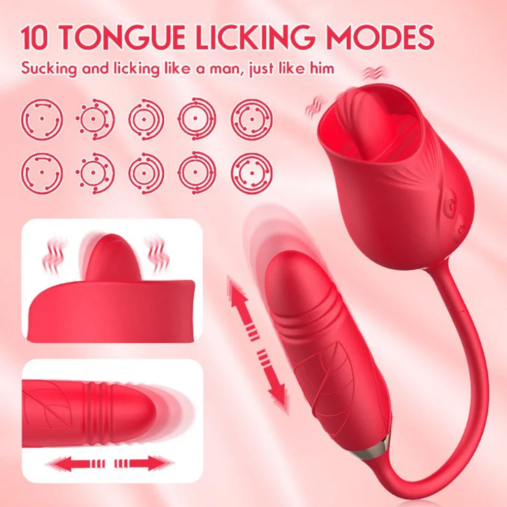 Hot Sale sex toys adult g spot red rose vibrator for women clitoral sucking vibrator