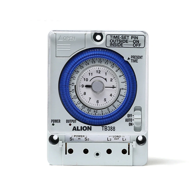 ALION TB388 110V-230V 50-60Hz 24 hour Analogue Time Switch, Electronic Analog Timer