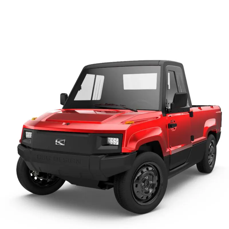 Одобренный CE электрический Двухместный пикап-автомобиль с грузовым ящиком