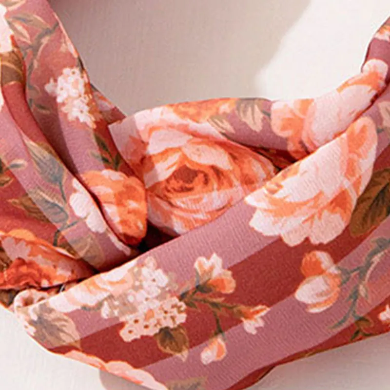 The European and American designer knot with tie-dye girl hairpin   source fabric hair band