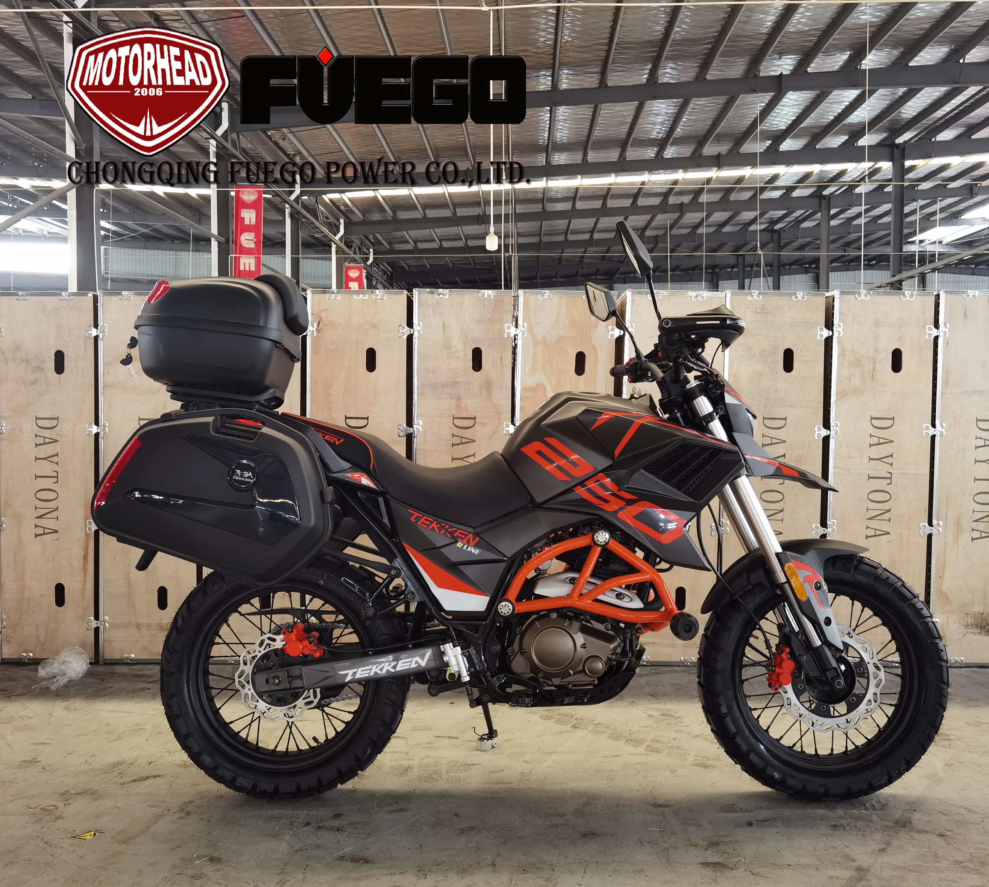 Chongqing Wholesales Best Selling Ninja Sports Adventure Motorbike Trail Motos FUEGO POWER TEKKEN Motorcycle