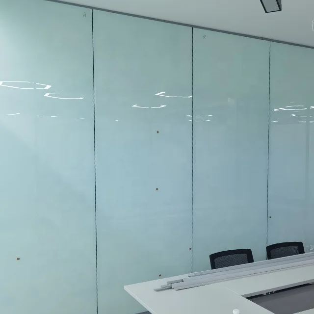 Поддержка на заказ Высококачественная офисная стеклянная перегородка Скрытая Рамка
