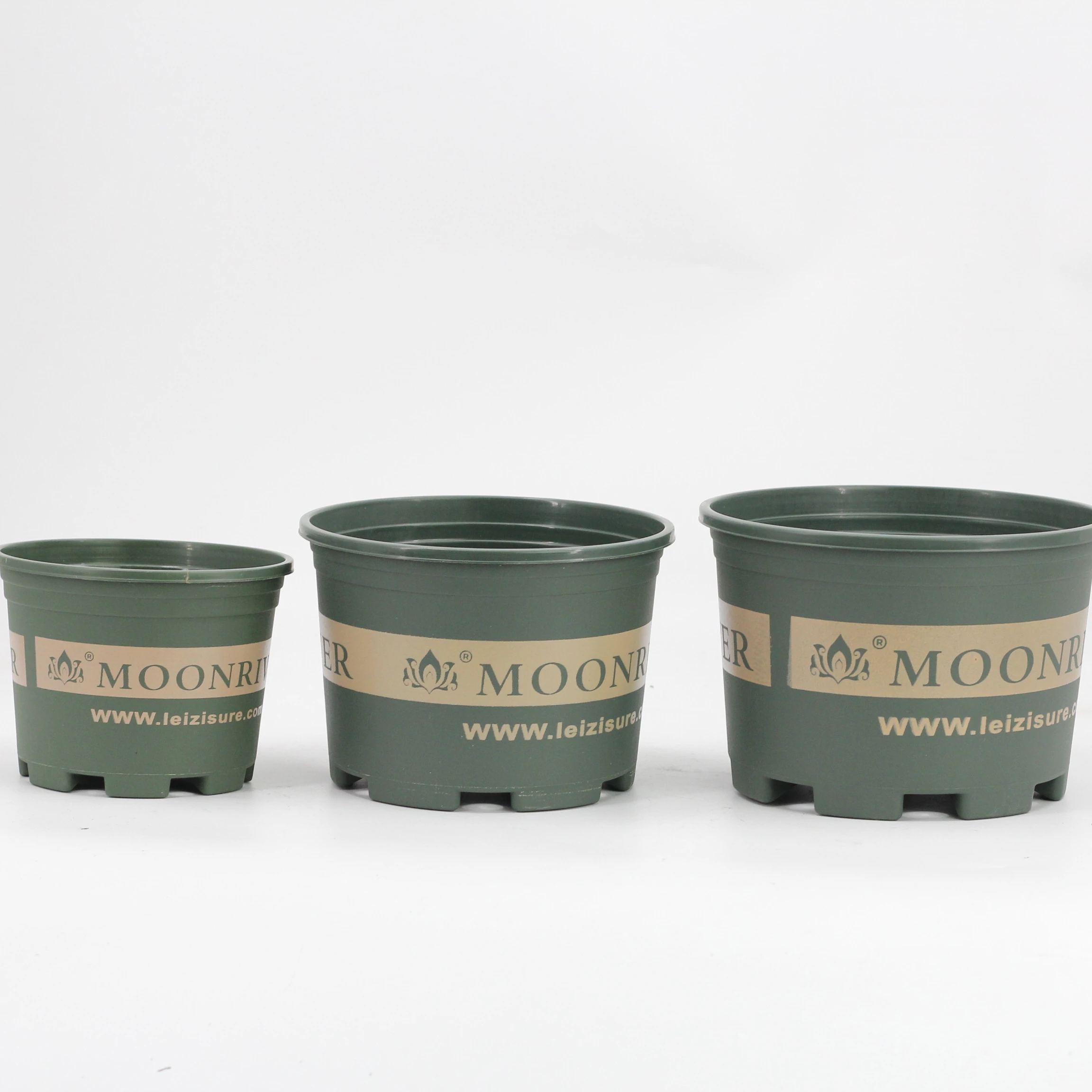 Durable small big size Gallon white Green Plastic flower pots & planters net pot Container for garden Indoor Outdoor