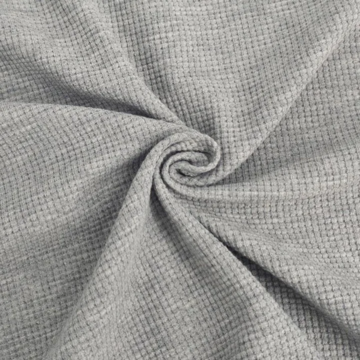 Knitting fabric manufacturers 60% cotton 40% polyester 260g CVC waffle cotton polyester blend fabric