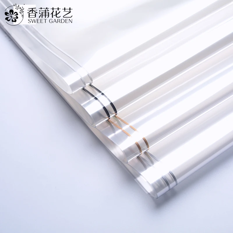 
Hot sale cellophane with borders flower bouquet wrapping paper for flowers gifts wholesale 