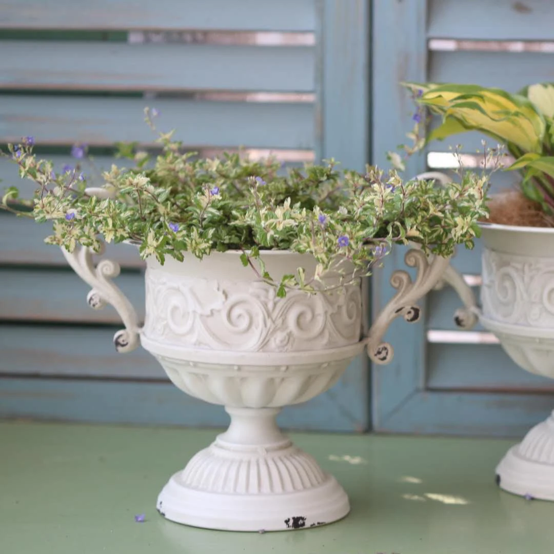 JAYWOOD white metal wrought iron flower vase Wedding banquet photography ornament decorative props