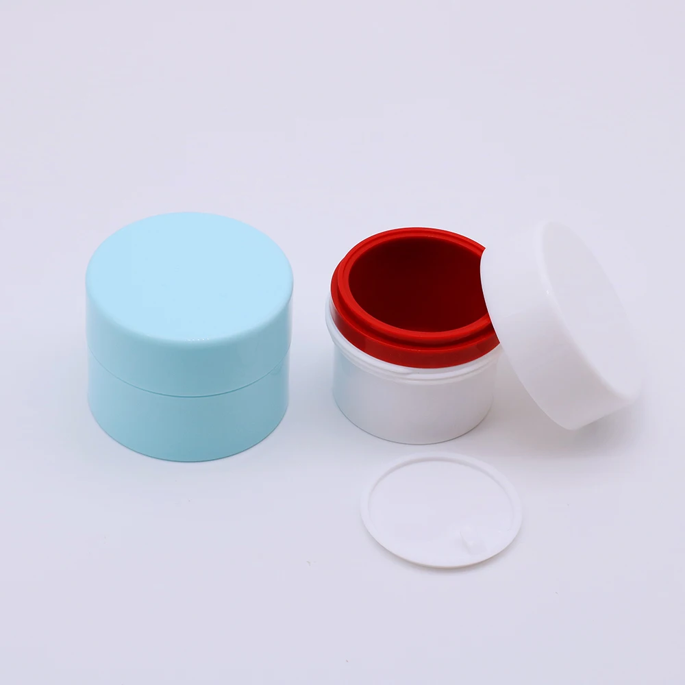 Custom 30g 50g Cosmetic Skincare Container 30ml 50ml Round Empty Luxury Plastic Face Cream Acrylic Cosmetic Jars