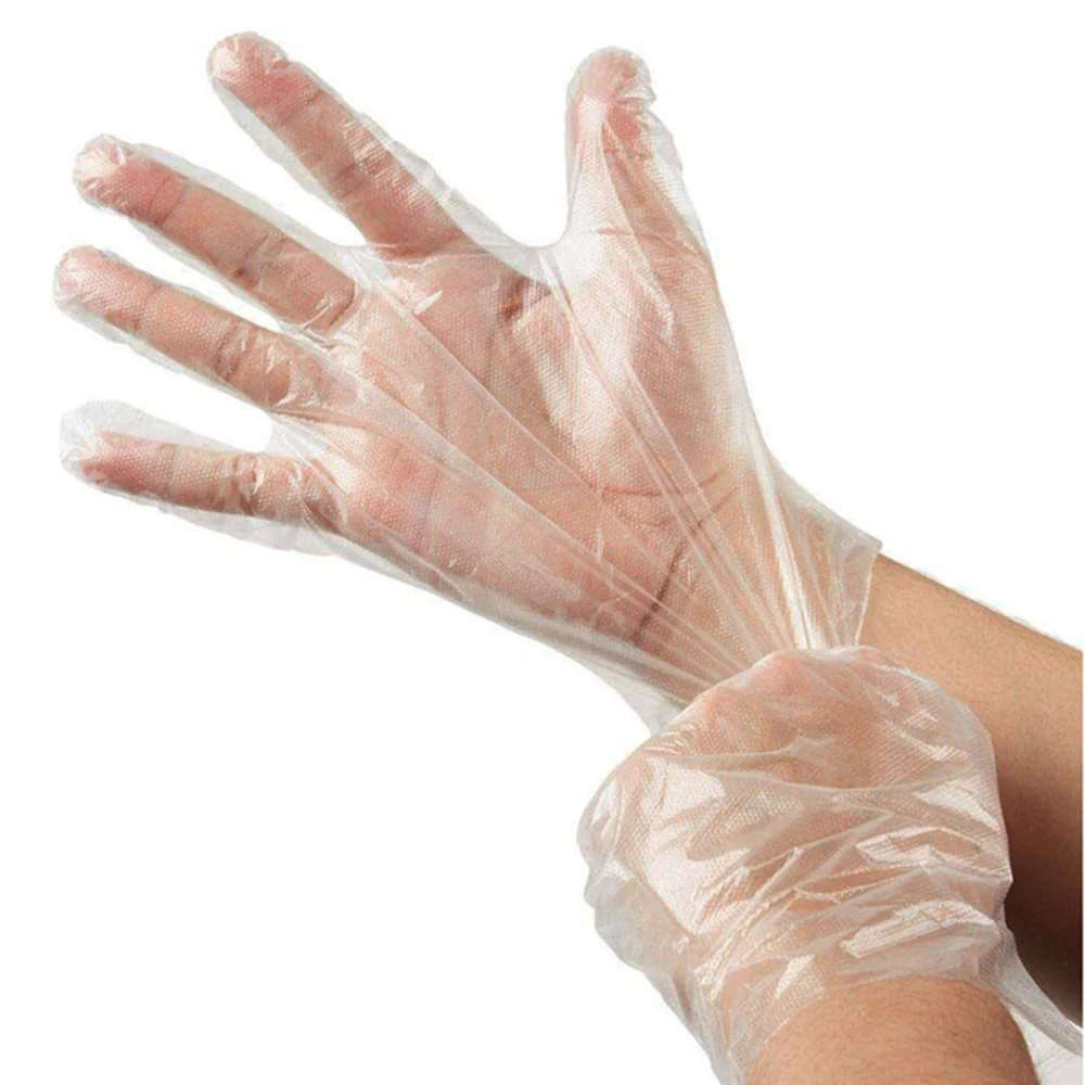 
Malaysia White Disposable House Hold Scrub Outdoor Grill Hand Plastic Gloves For Kitchen 