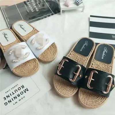 
ladies shoes Pearl Slipper Sandals Non-slip Slippers women 