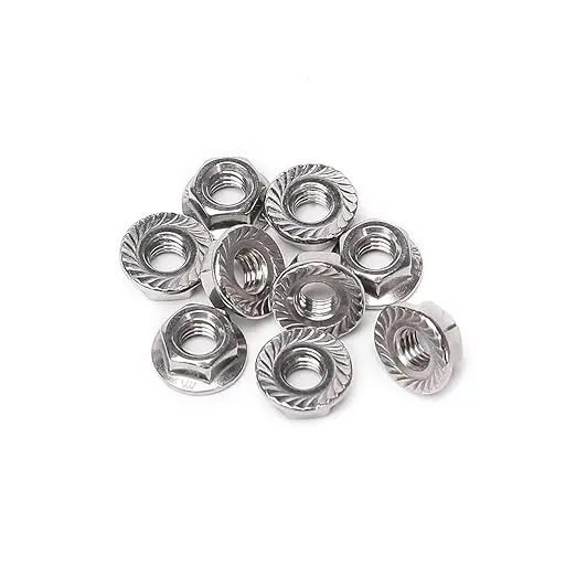 DIN6923 serrated Stainless Steel Hex flange Nuts