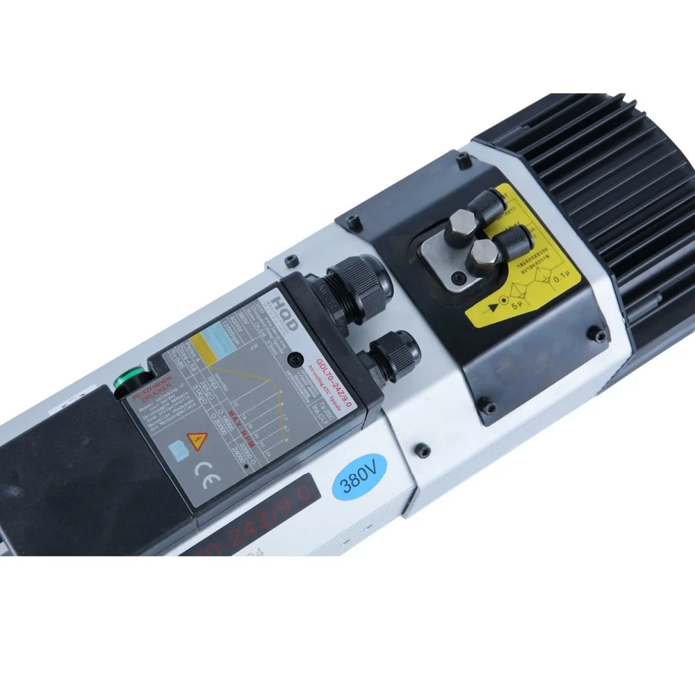 hqd ISO30 Long Nose 800Hz  9kw 18000rpm broche  husillo CE CNC ATC Air cooling Spindle