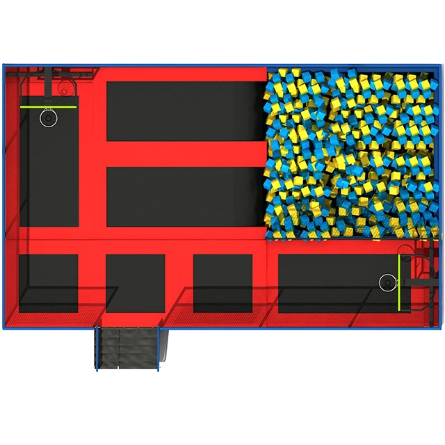 Professional manufacturer Indoor playground Gymnastic trampoline sport games indoor trampoline park