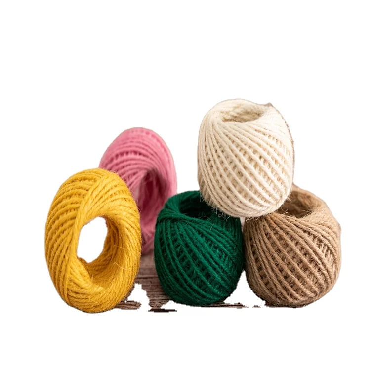 
Hot selling good quality natural burlap hessian jute twine cord hemp rope 